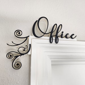 Office Door Topper / Over The Door Sign / Office Sign / AirBnB Host Sign / AirBnB Decor