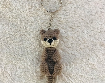 keychain / otter keychain / personalized keychain / otter keyring