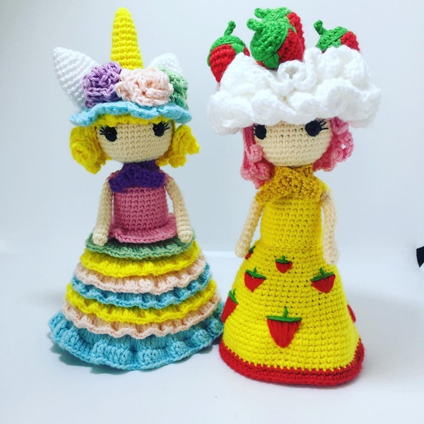 poupée/poupée cupcake/poupée au crochet