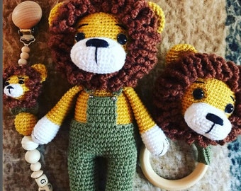 Baby gift set / personalized baby gift / rattle / personalized pacifier clip / baby toy / children's gift