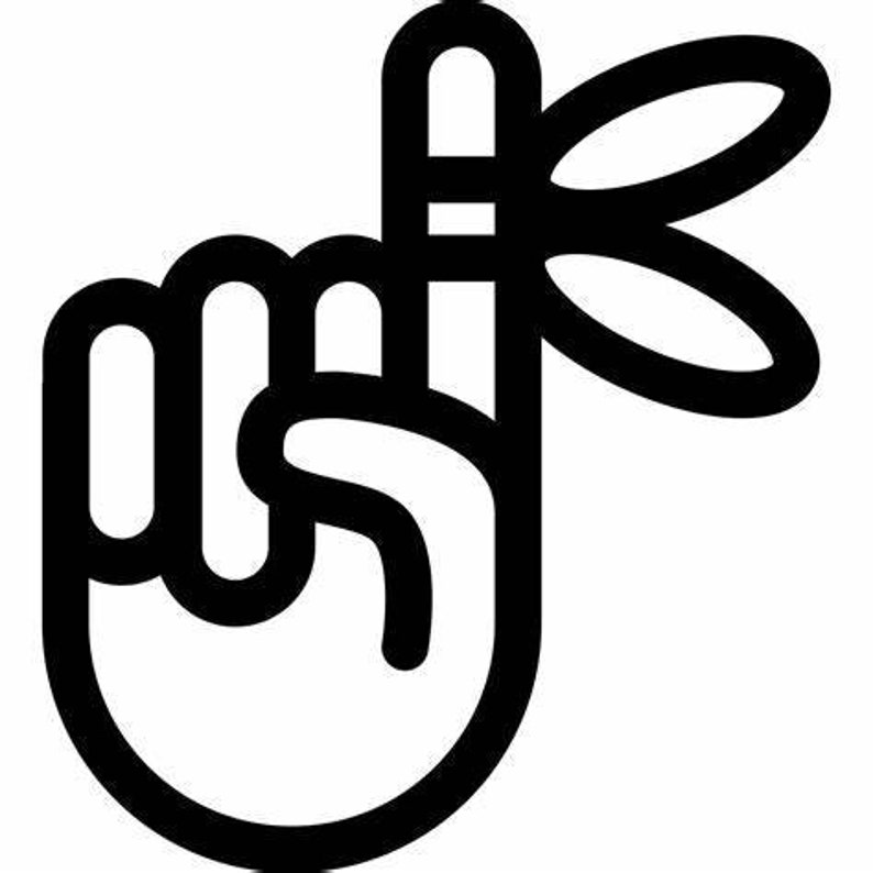 K&ouml;nnte beinhalten: Eine Schwarzwei&szlig;-Zeichnung einer Hand mit einem Verband am Zeigefinger.