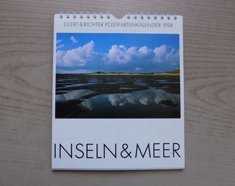 ISLANDS and SEA / Ellert and Richter postcard calendar 1998