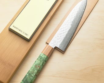 8" Damascus Chef Knife Gift Set with Sharpening Kit | Japanese Style Gyuto