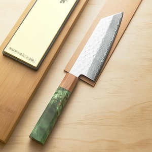 Damascus 6.3" BUNKA Chef Knife Gift Set with Sharpening Kit