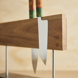 Bloque magnético para cuchillos de madera maciza / Independiente - Doble cara / 10-12 cuchillos imagen 6