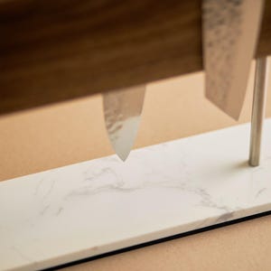 Bloque magnético para cuchillos de madera maciza / Independiente - Doble cara / 10-12 cuchillos White