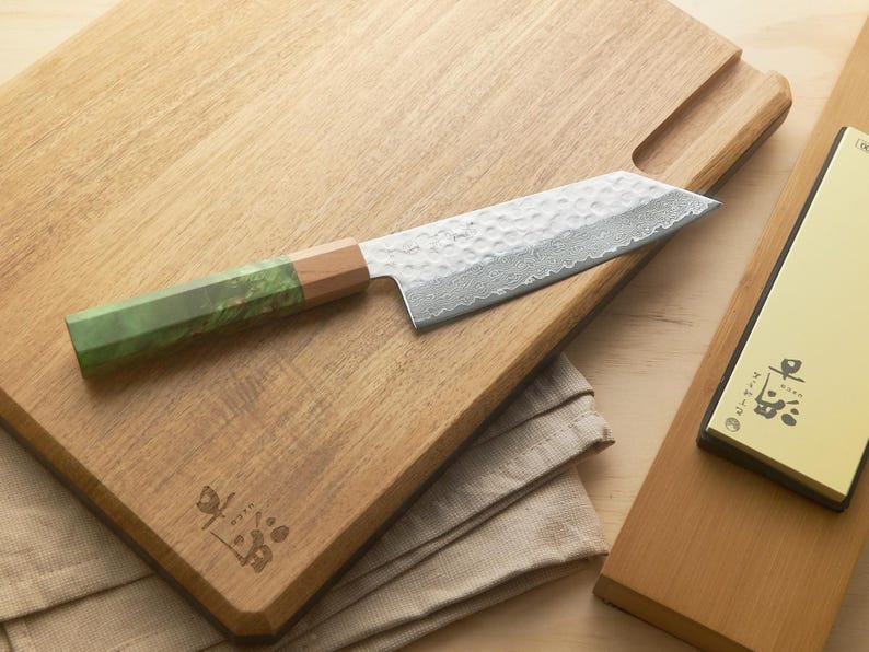Damascus 6.3" BUNKA Chef Knife Gift Set with Sharpening Kit image 13