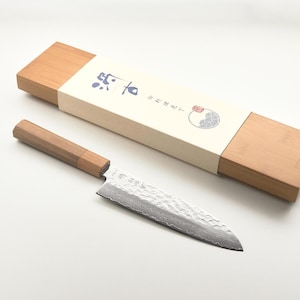 Couteau SANTOKU de style japonais 17 cm | Damas 67 couches | Extra net et léger || Édition classique