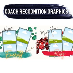 CANVA Coach Recognition Templates, Customizable Facebook Posts, Digital Downloads, Instagram Post Template, Canva Templates, Coach