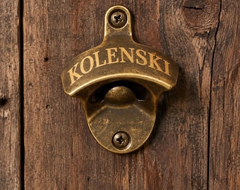 Personalized Wall Mount Bottle Opener
