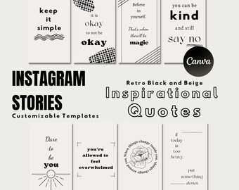 Modello Canva Instagram Story / Citazioni ispiratrici / Contenuti Instagram / Modelli IG / Modelli Canva / Modello Blogger / Consapevolezza