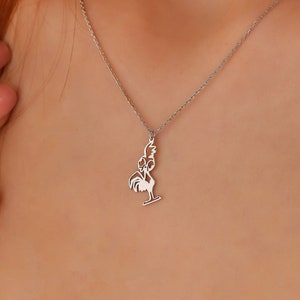 Cluckin&#39; Cute Chicken Necklace • Feathered Friend Chick Pendant • Barnyard Beauty Cartoon Necklace • Charming Chicken Jewelry • Funny Gift