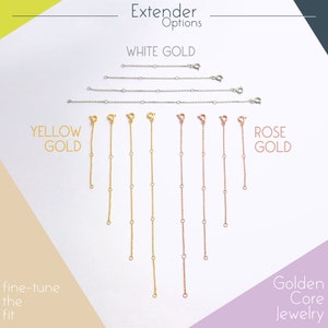 thumbnail image 2 of 1.5mm Solid 14K Rose Gold Necklace Bracelet Extender Chain – Safety Lock 2 of 6