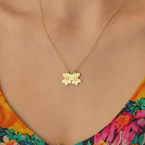 Collana Colpa Tua Collana 2 Pezzi Per Coppie Con Ciondolo Gatto Puzzle Regalo Innamorati Collana Migliore Amica - Foto 11