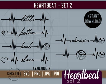 submissive heartbeat svg, Heartbeat SVG, Set 2, Heartbeat SVG, SVG files for cricut, cricut svg, svg designs