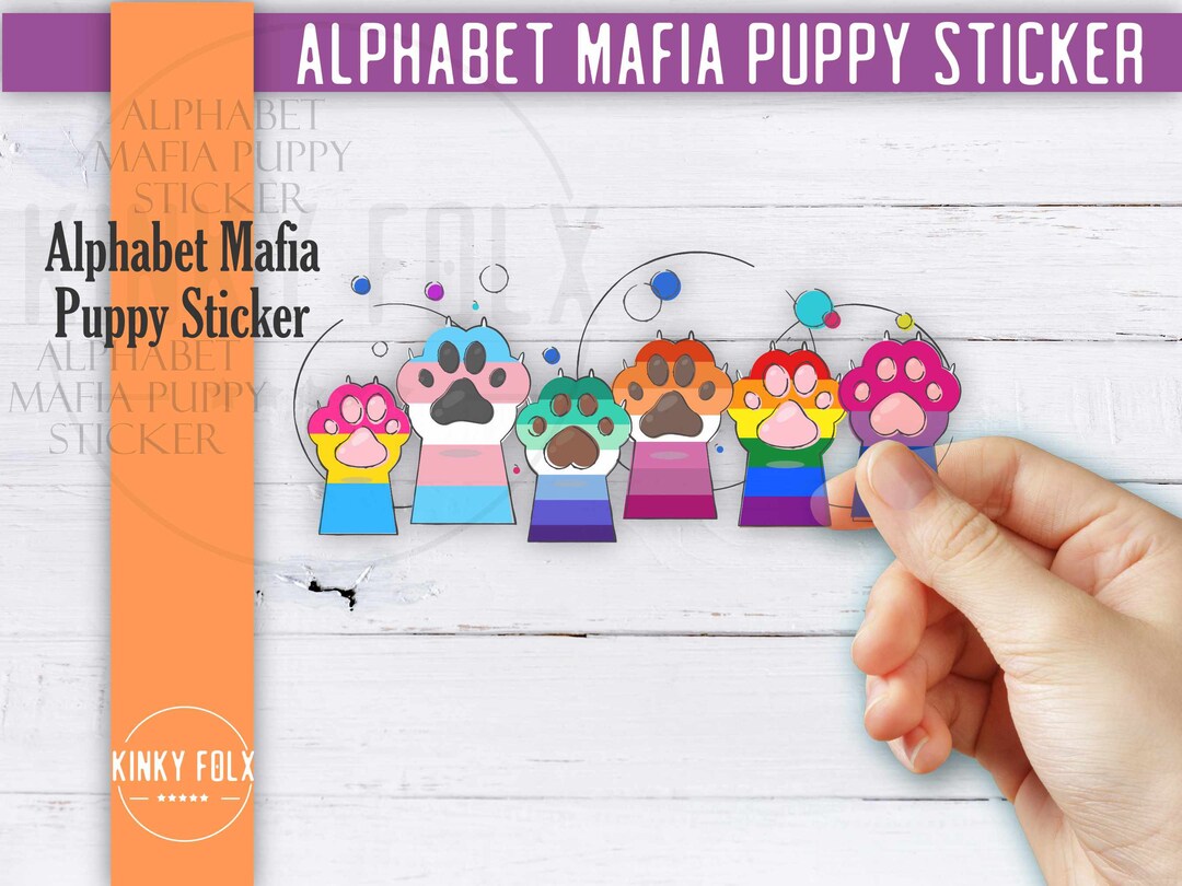 Alphabet Mafia Puppy Sticker / Alphabet Mafia / Rainbow Mafia ...