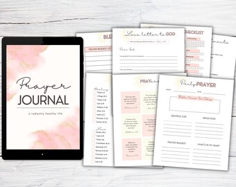 Diario di preghiera stampabile / Diario di preghiera quotidiana / Suggerimenti di preghiera / Modello di diario / Studio della Bibbia / Quaderno di preghiera / Devozionale / Per le donne