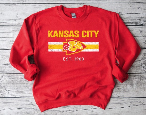 Vintage Kansas City Football EST 1960 Unisex Vintage Red