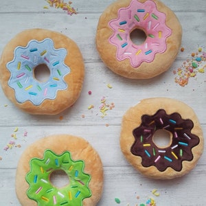 Large Doughnut Dog Toy / Squeaker /