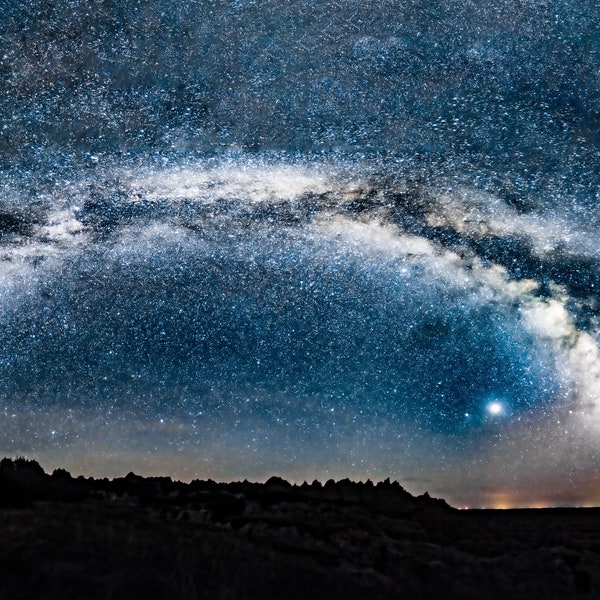 Milky Way over Deer Haven, Badlands, Milky Way, Panorama