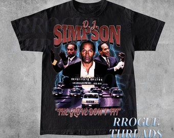 OJ Simpson Graphic Tee, Glove Dont Fit Must Acquit, OJ The Juice Shirt, Rip OJ Shirt, Robert Kardashian Sr, oj simpson shirt