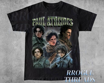 Paul Atreides Shirt, Timothee Chalamet Vintage T-Shirt, Geschenk für Frauen und Männer Unisex T-Shirt, Vintage Film Shirt, 90er Jahre Grafik T-Shirt