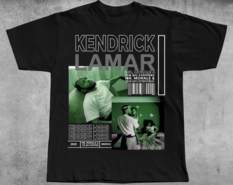 Kendrick Lamar Vintage 90er Jahre inspiriertes T-Shirt | Retro Y2k Grafik Unisex Shirt | Kendrick Lamar Merch | Oversize Braun T-Shirt | Nettes Geschenk