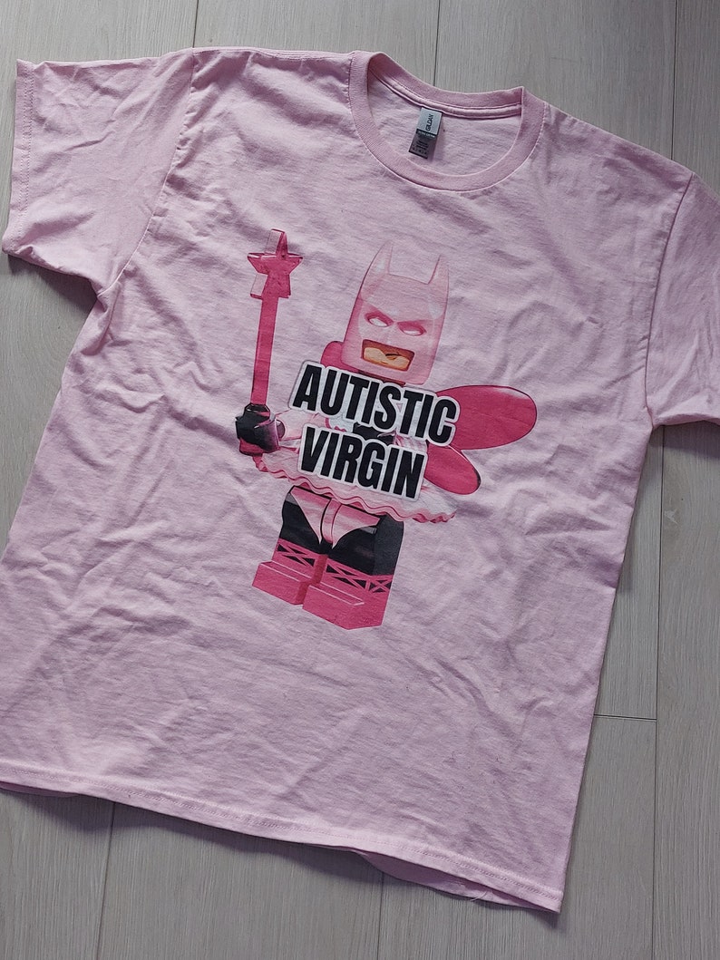 Autistic Virgin meme graphic tee, Funny graphic tee, meme shirt zdjęcie 9