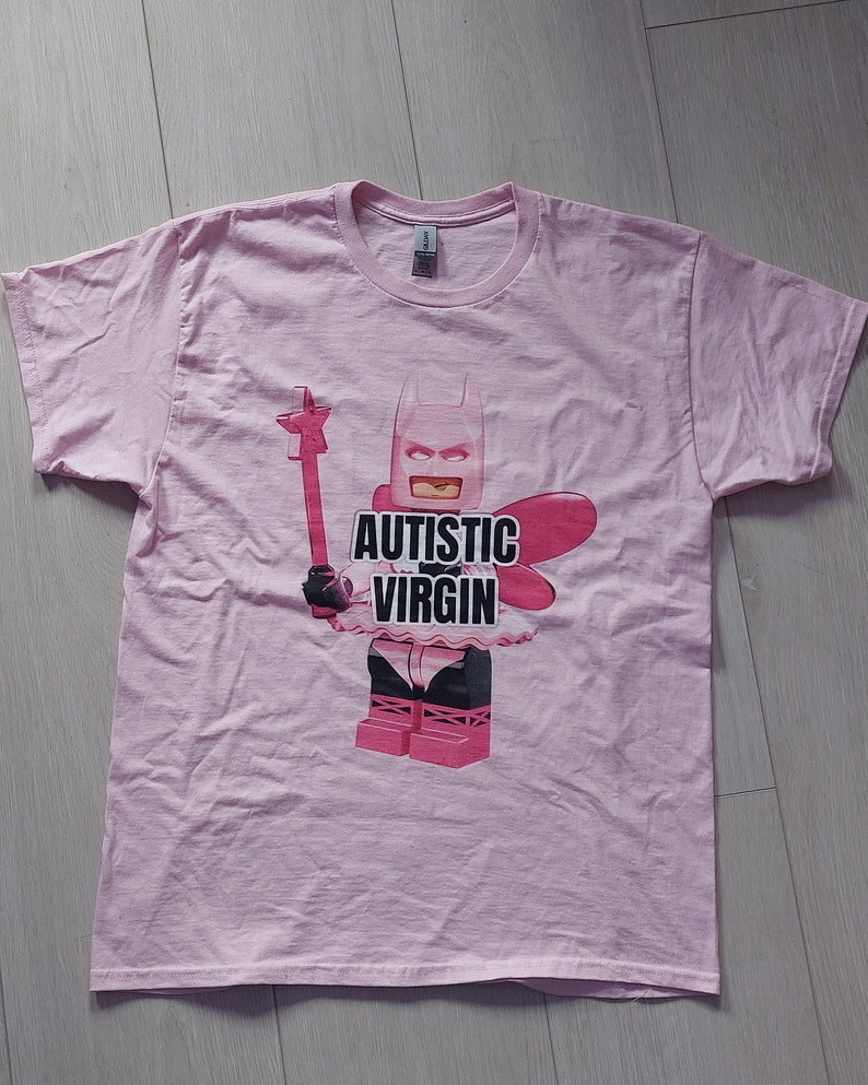 Autistic Virgin meme graphic tee, Funny graphic tee, meme shirt zdjęcie 8