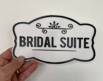 Letrero de puerta personalizado para novio o novia, letrero de puerta de boda en dos colores 3D, haga que su día especial sea aún más único con nuestro letrero de puerta 3D
