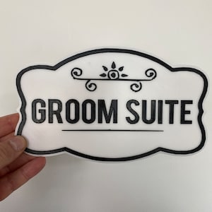 Personalisiertes Türschild für Bräutigam oder Braut, zweifarbiges 3D-Hochzeitsschild - Machen Sie Ihren besonderen Tag zu etwas ganz Besonderem mit unseren 3D-Türschildern