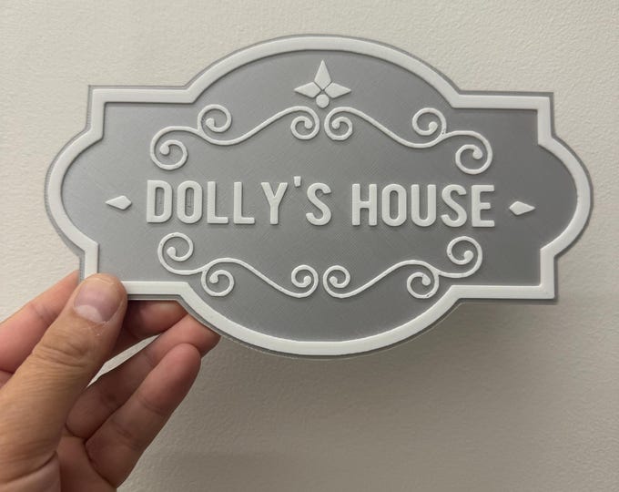 Personalised 3D Bedroom Door Sign, Custom Name Plaque for Girl's Room ...