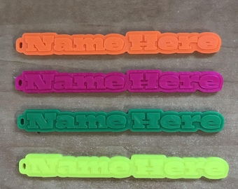 Personalised Keyring, 3D, Name Keychain for Kids, 15 cm long, Custom Key Fob, Party Favour, Gifts for Him Her