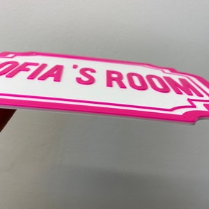 Personalised Door Sign, 3D Dual Colour Room Door Plaque, Great as a ...