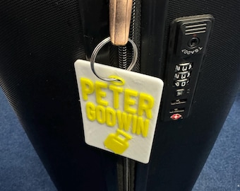 Etiqueta de equipaje de goma 3D personalizada, etiqueta de maleta con nombre y dirección personalizados, etiqueta de equipaje de viaje duradera, etiqueta de equipaje única, regalo de viaje único