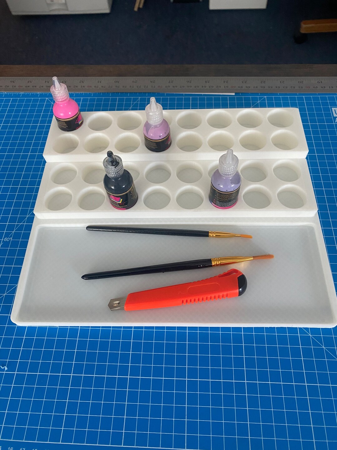 Personalised Artist Paint Holder for Desk Organization Keeping Your Ink