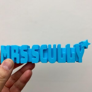 Personalised Pen Holder, 3D Name Desk Organiser, Teacher Gift, Pencil Holder, Office Decor image 9