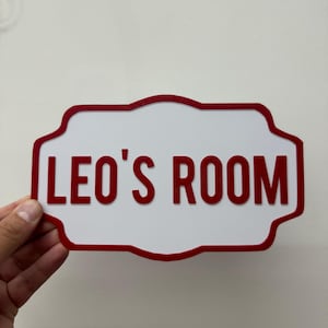 Personalised bedroom door sign for kids&#39; bedroom, 3d room door plaque. Great gift for kids and young adults, custom-named sign, unique gift