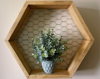 Handmade Hexagon Shelf