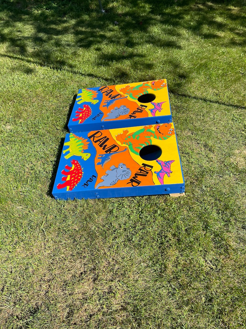 Kids Cornhole Boards,kid's Wooden Outdoor Game, Small Cornhole Boards