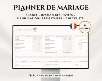 French wedding planner, wedding budget, wedding planning and organization (Google Sheets), wedding finances, wedding planner