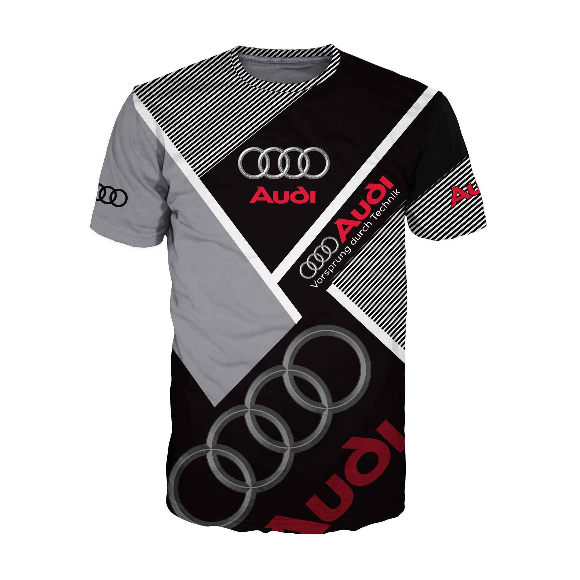 3D Cool Audi T-shirt Printed
