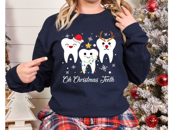 Christmas Dental Shirts Unisex Heavy Blend Crewneck Sweatshirt