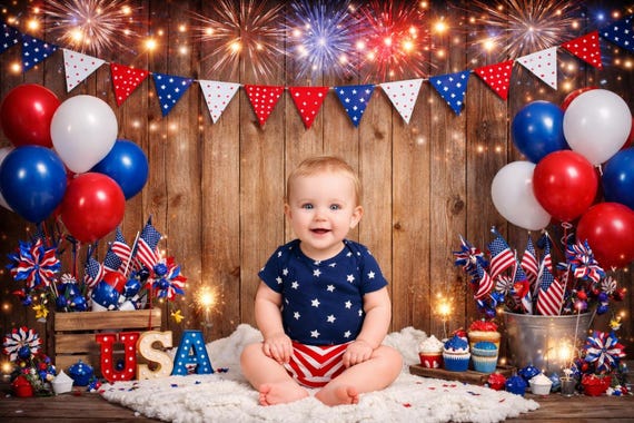 4th of July Backdrops Red White Blue Backdrops Family Kids Portrait Backdrops Studio Photography Backdrop Maternity Photoshop Overlays