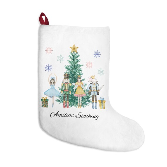 personalized Christmas stocking, Santa sack, Nutcracker, sugar plum fairy, Christmas Eve box, first Christmas gift Christmas Stockings