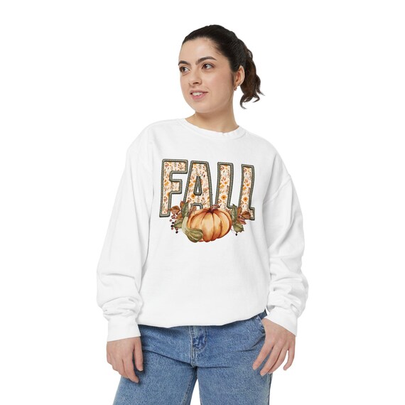 Fall Pumpkin Graphic Sweatshirt - Thanksgiving Tee, Autumn Shirt