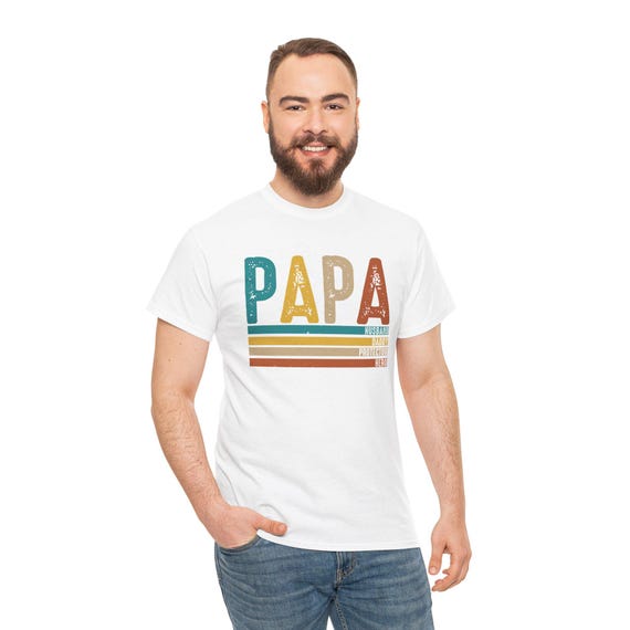 Papa, Fathers Day Unisex Heavy Cotton Tee Unisex Heavy Cotton Tee