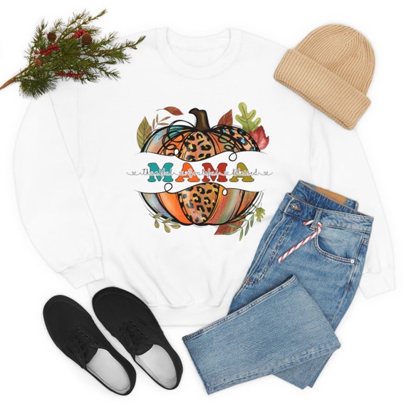 Mama, Thanksgiving Unisex Heavy Blend Crewneck Sweatshirt