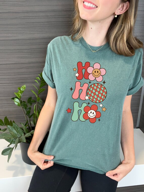 Comfort Colors Ho Ho Ho Christmas Unisex Garment-Dyed T-shirt