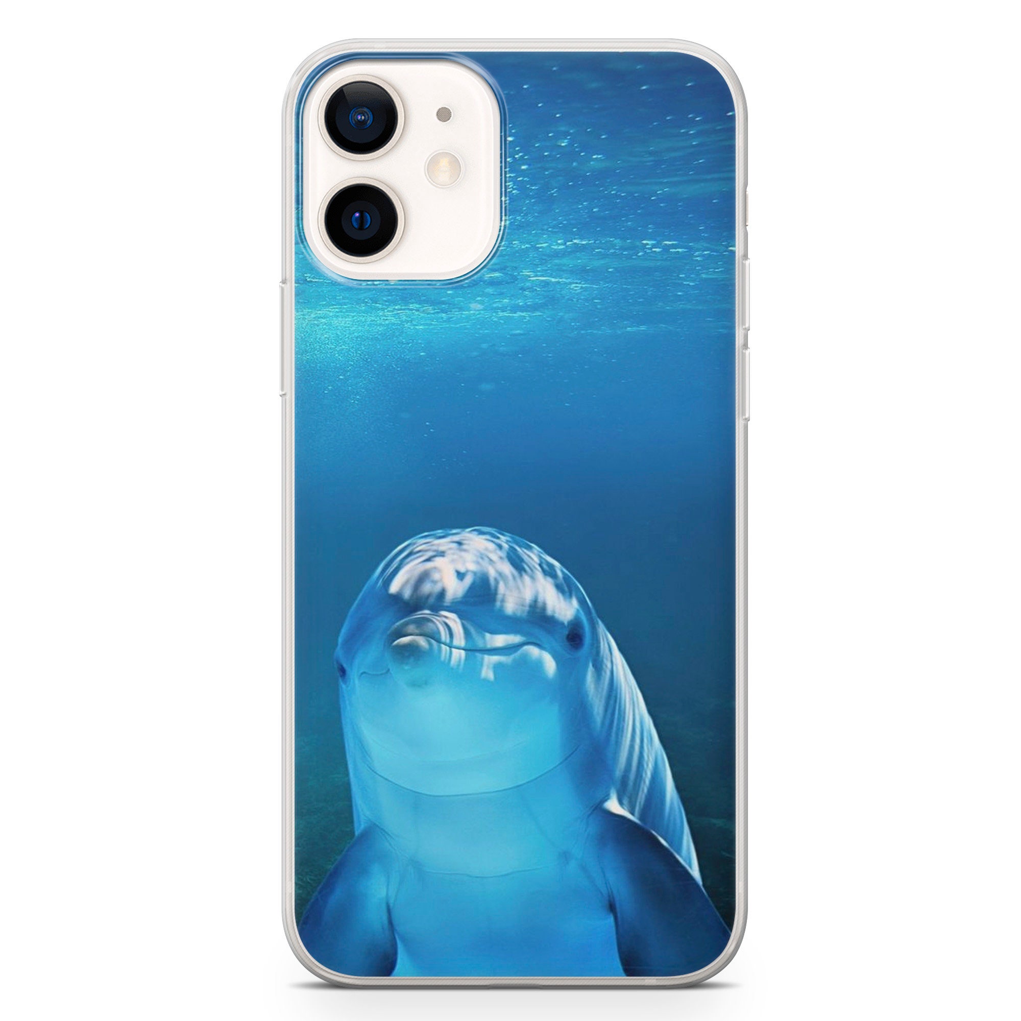 Dolphin Phone Case, Animal Phone Cover for iPhone 16, 15, 14